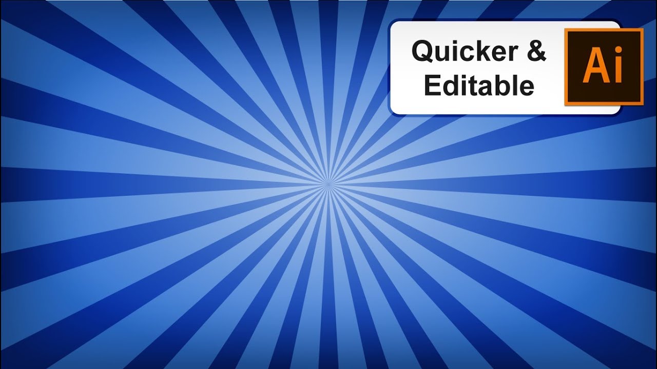 กล่องข้อความเวกเตอร์ Update New I bet, This is the BEST way to Create EDITABLE Sunburst in Adobe Illustrator CC