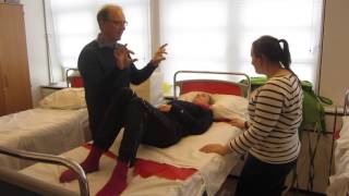 Smart Method no. 1 - using sliding material in bed -  Forflytningsduk Metode 1 - Hammerfest