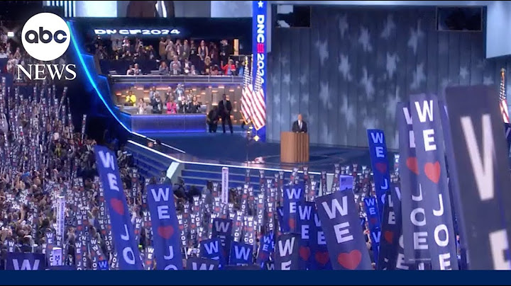 Joe Biden receives standing ovation at DNC