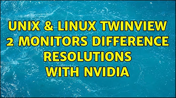 Unix & Linux: Twinview: 2 monitors difference resolutions with NVIDIA