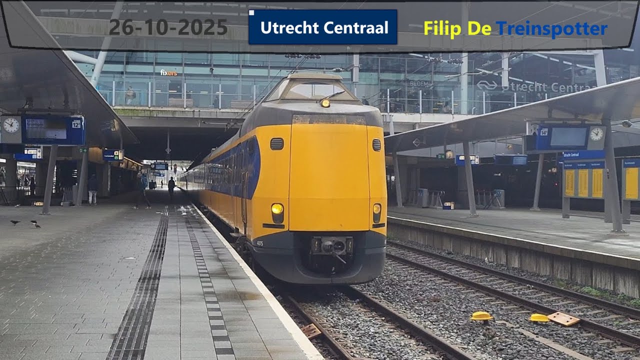 Treinen op station Utrecht Centraal - 26 oktober 2025