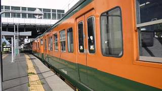 鉄道 「越後線」 156M 115系N2+T1037(まぜこぜ) 関屋駅発車