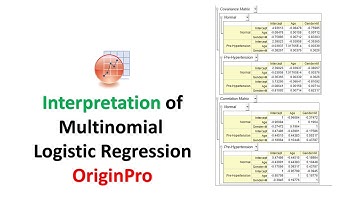 Interpretation of Multinomial Logistic Regression in OriginPro | Analyze and Visualize Results