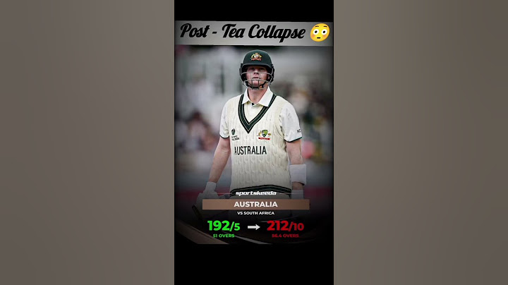 Australia Crumbles after tea break adding just 20 Run and losing 5 wicket in a flash 👀🔥