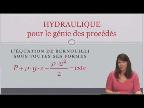 formation de A à Z sur l&rsquo;hydraulique "les formes de  Bernoulli"