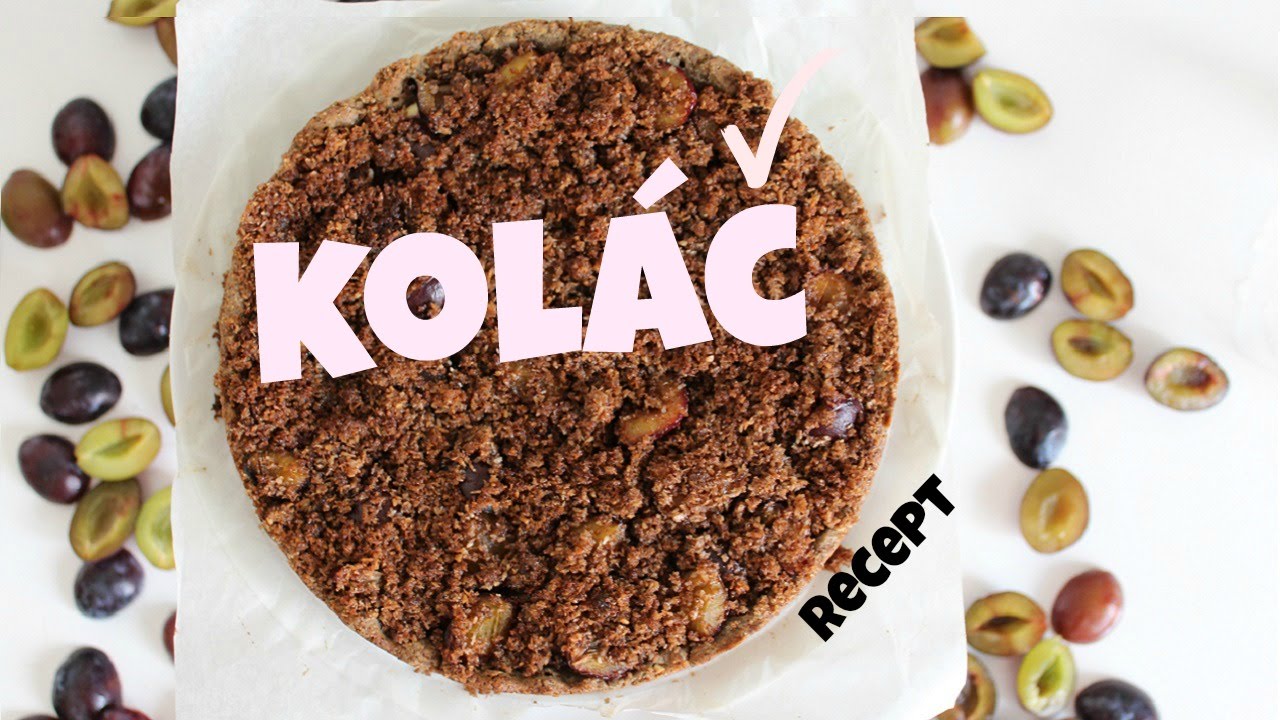 KOLÁČ | recept | VEGAN | bez lepku | MaruškaVEG