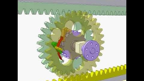 Converting two way linear motion into one way rotation 1480p