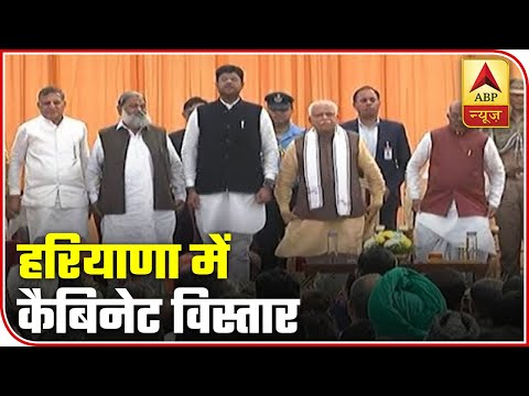 haryana-cabinet-expansion:-anil-vij,-sandeep-singh-and-7-other-take-oath-as-new-ministers-|-abp-news