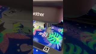Testing out the $499 #BrotherSkitch #embroiderymachine operated by the #Artspira app 🧵 #embroidery