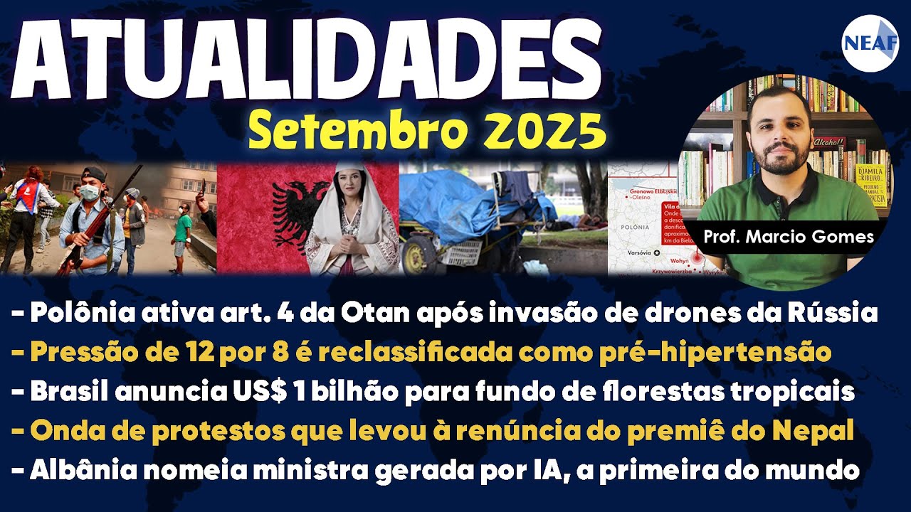 Atualidades para Concursos Públicos NEAF Setembro de 2025