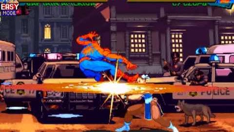 Marvel Super Heroes Vs. Street Figh MAME Gameplay video Snapshot -Rom name mshvsf-