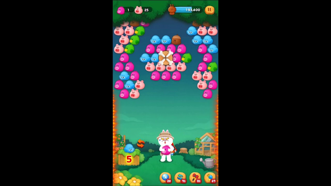 Line バブル2 Stage 1656 黄金コニー アイテムあり 1 5 Golden Cony Line Bubble 2 Youtube