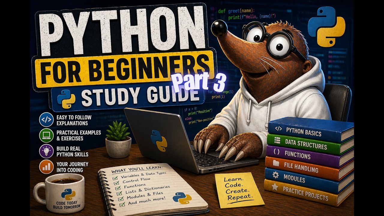Python for Beginners Study Guide (Part 3) - TestMole - YouTube