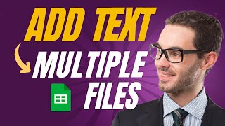Automate Add Text to Multiple Google Sheet Files!