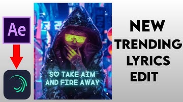 New Trending Animation Lyrics edit for Whatsapp status in alight motion💖