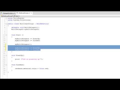 Delegates - Unity Official Tutorials - Delegates - Unity Official Tutorials