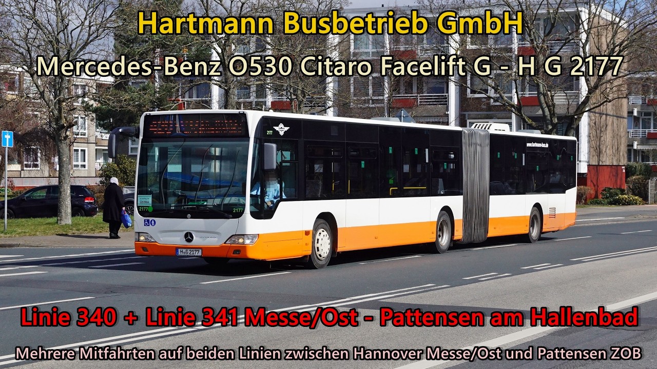 Kickdown [Sound] Bus Mercedes-Benz O530 Citaro Facelift G von Hartmann Busbetrieb - H G 2177 (Voith)