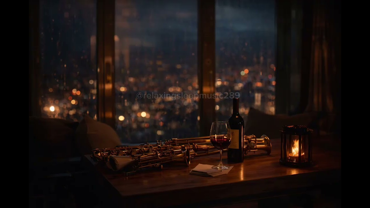 “Midnight Wine & Sax 🎷 Romantic Relaxing Night Music”