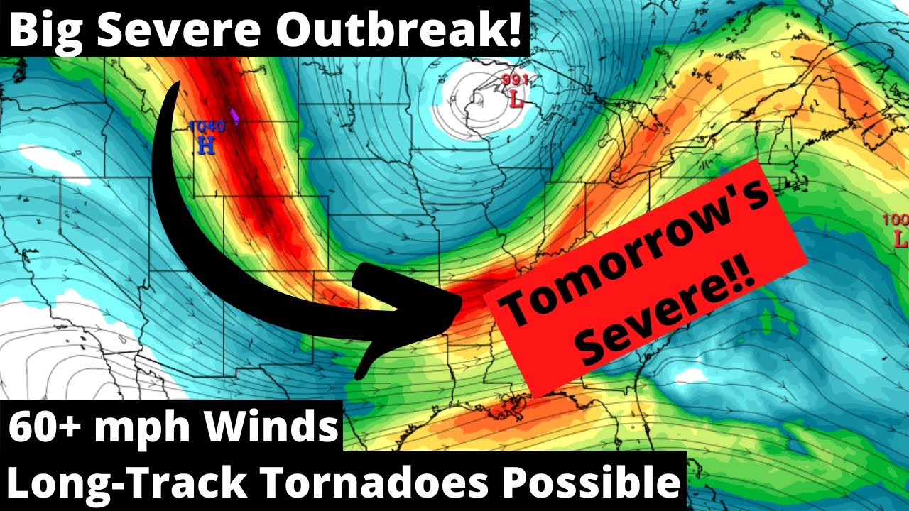 Ongoing Severe Weather. Widespread Damaging Winds, Isolated Tornadoes ...