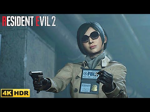Leon Meets Ada Wong For The First Time Cutscene - Resident Evil 2 Remake (4K) 60 fps