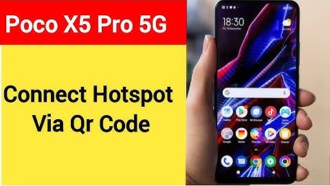 How to connect hotspot via QR code, Poco X5 pro 5G  wireless internet connect kaise karen