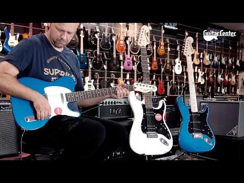 Електрогітара SQUIER by FENDER AFFINITY SERIES TELECASTER LR LAKE PLACID BLUE, видео 1