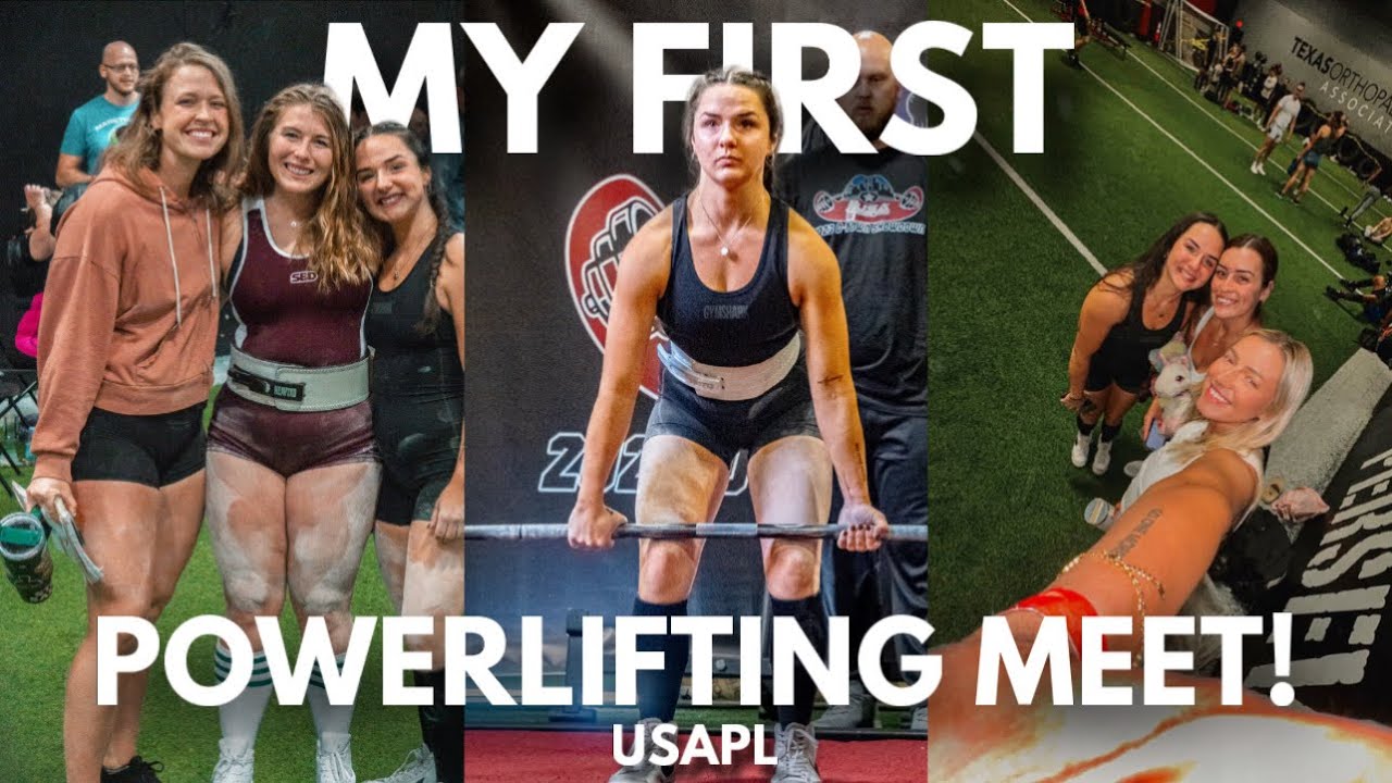 MY FIRST POWERLIFTING MEET USAPL packing, behind the scenes, meet day YouTube