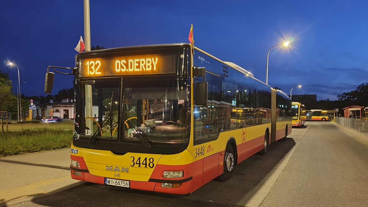 MAN NG363 Lion's City G #3448 (MZA Warszawa) - linia 132 ➡️ Metro Marymont