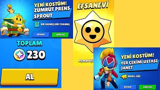 Sezon sonu 230 mücevher ve 2 kostüm  - brawl stars