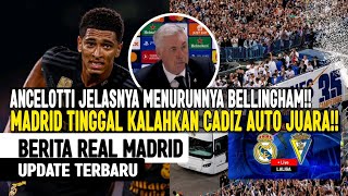 TERUNGKAP‼️Ancelotti Ungkap Alasan Bellingham Turun Performa 😱 Real Madrid Rayakan Gelar Di Resto🥳