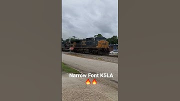 Beautiful 2000s Narrow Font K5LA - CSX 402 on Grain Train #Shorts #K5LA #YouTube Shorts