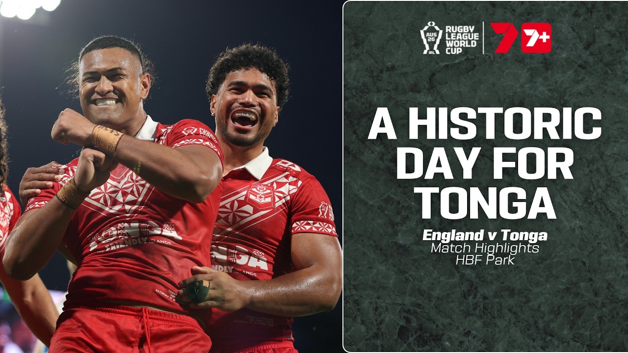 Tonga make history in Perth | England v Tonga, Rugby League World Cup