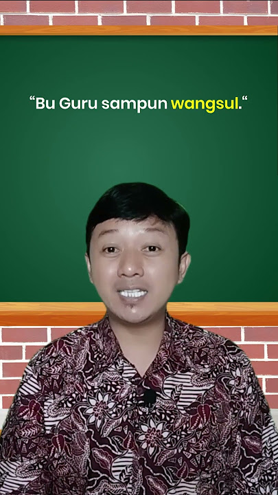 KESALAHAN PENGGUNAAN BAHASA JAWA KRAMA ALUS || Part 11 #shorts #jawa #bahasajawa