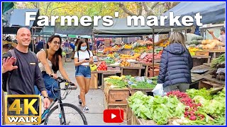 【4K】WALK Pocitos Farmers Market MONTEVIDEO Uruguay 4k video