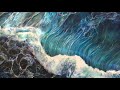 Ocean shades with acrylic painting درجات البحر بألوان أكريليك