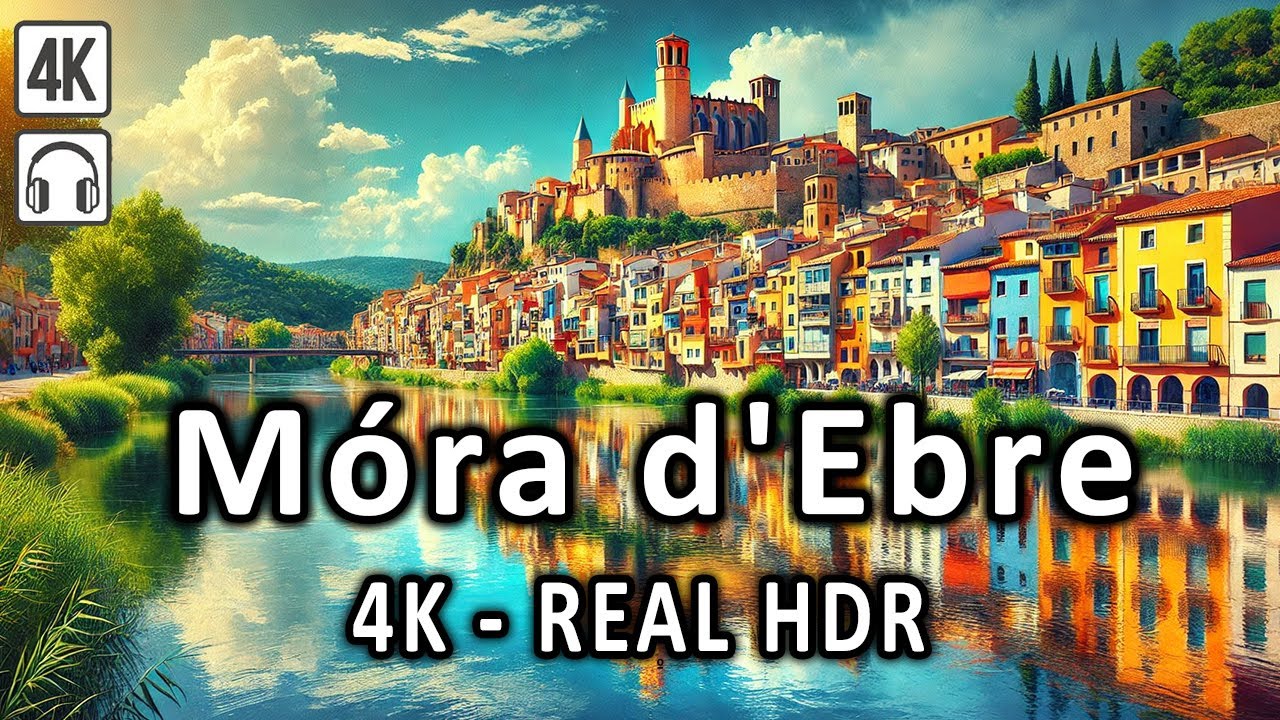 Móra d'Ebre Tarragona | 4K Dolby Vision HDR Walking tour Spain