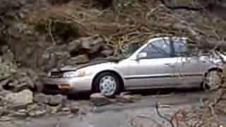 Famous Retaining Wall Collapses, Crushes Car Wealth