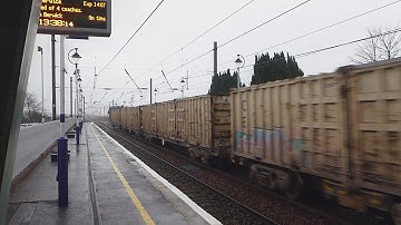 DB Schenker Class 67 passes Drem (1/2/16)