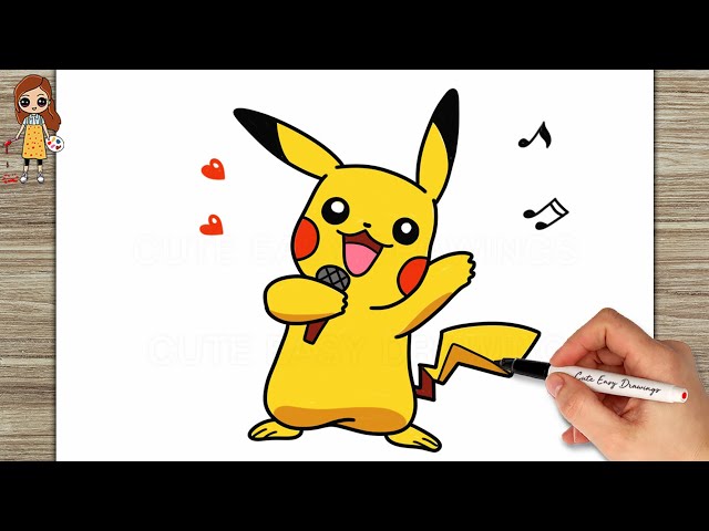 Pikachu is your favourite Pokemon? Learn how to draw this very cute Chibi  Pikachu. Just follow along the ea… | Pikachu drawing, Pokemon drawings,  Cute easy drawings