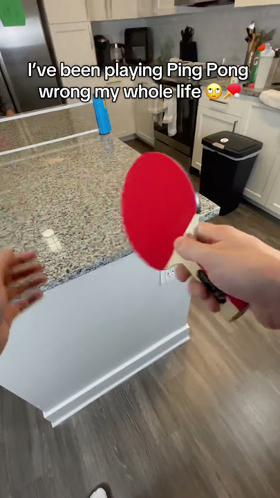 Turned my kitchen into a ping pong table 😂 #pingpong #tennis #tabletennis #sports #fyp #foryoupage