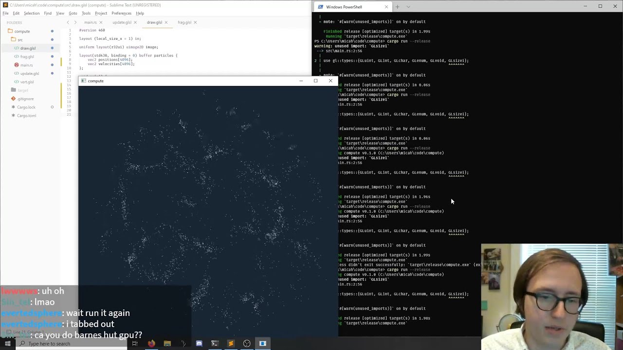[dev stream 2020.09.05] gpu compute particle system - YouTube
