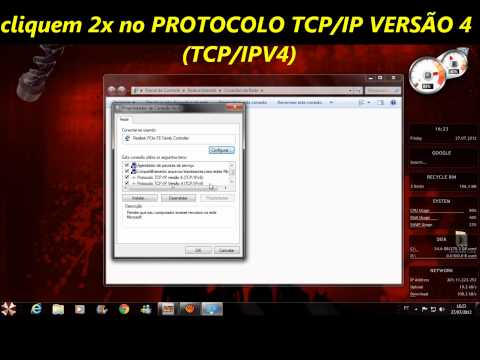 Como configurar a rede da internet