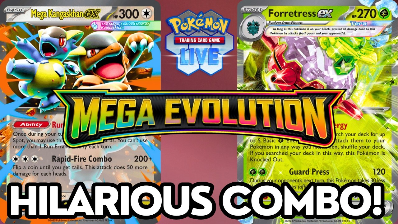 Mega Kangaskhan ex with Forretress ex is hilarious!