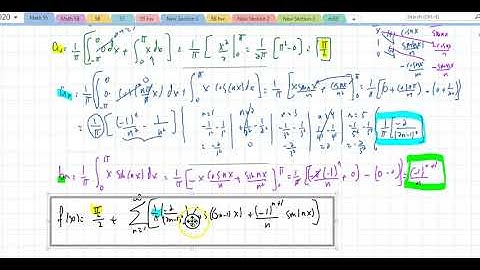 Math 55 Section 10.3 The Fourier Convergence Theorem