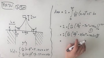 MM341 Maths Methods Fortify Study Guide - "Integration bridge application question"