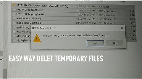 Easy Way delete Temporary Files on Windows 10 and windows 11 [NEW]