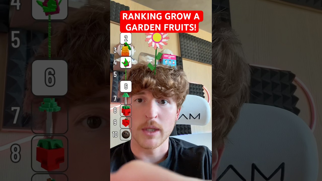 RANKING GROW A GARDEN FRUITS!