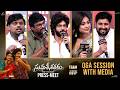 Sumathi Sathakam Movie Team Q&amp;A Session With Media at Pre Release Press Meet | Amardeep Chowdary
