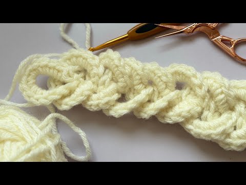 Мастер класс вязание крючком, тесьма - косичка , пояс для пальто, ручка для сумки вязаная крючком