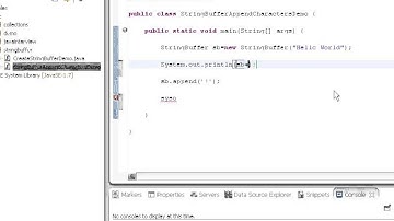How to append characters to StringBuffer in java?